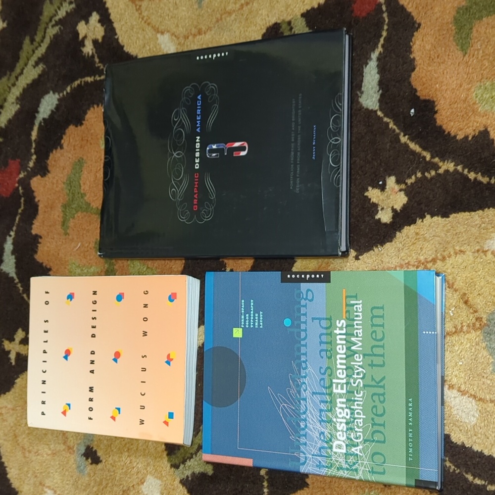 3 Graphic Designers books